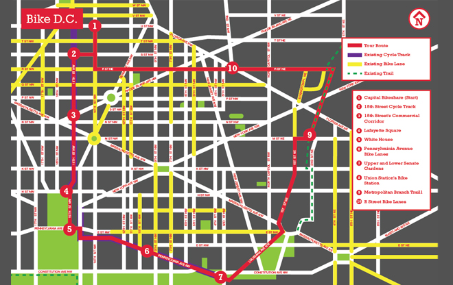 Tour D.C.'s Bike Network