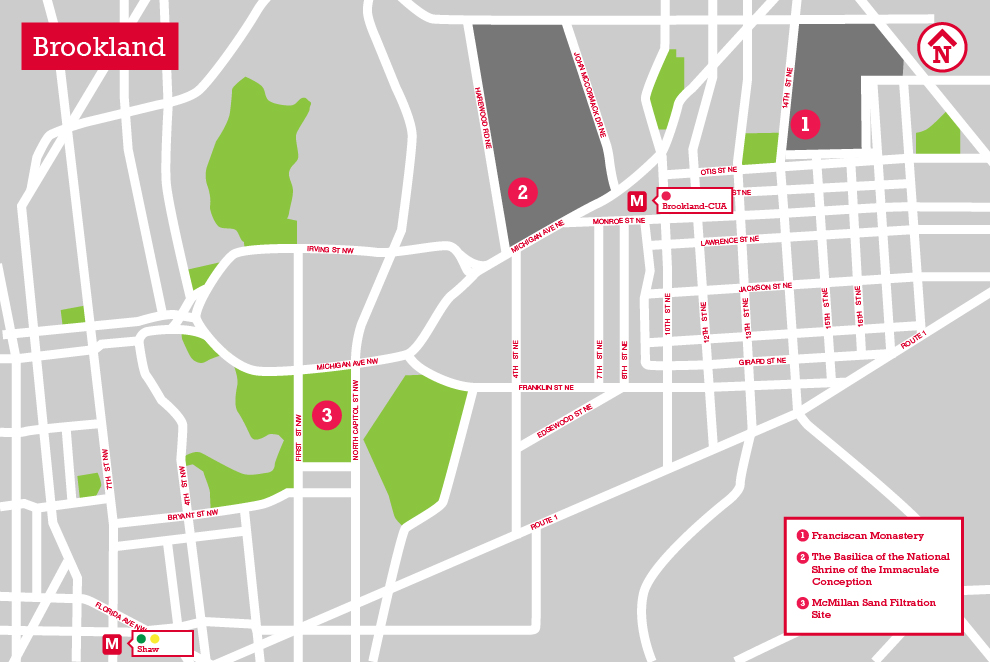 Brookland Walk It Map
