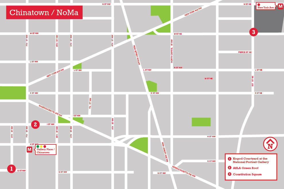 Penn Quarter / Chinatown / NoMa Walk It Map