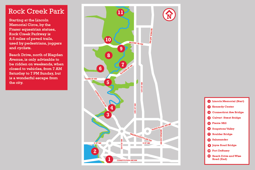 Rock Creek Park Walk It Map