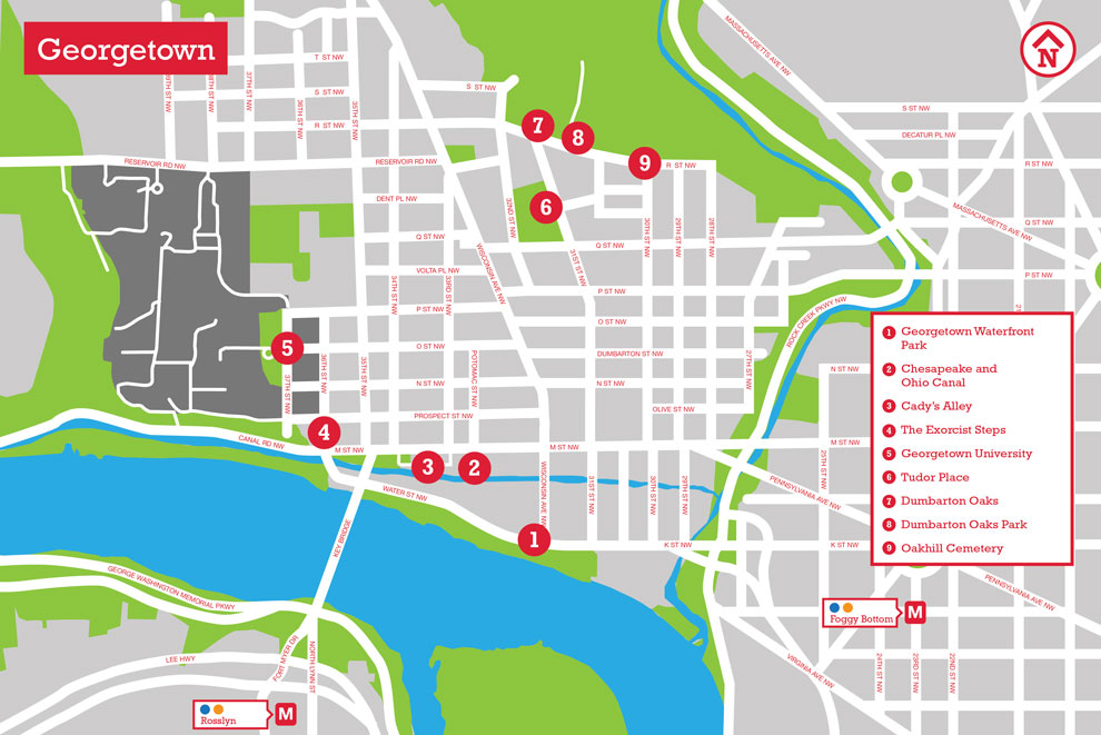 Georgetown Walk It Map