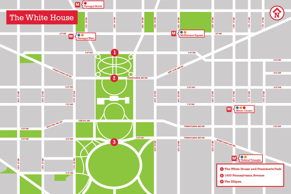 The White House Walk It Map