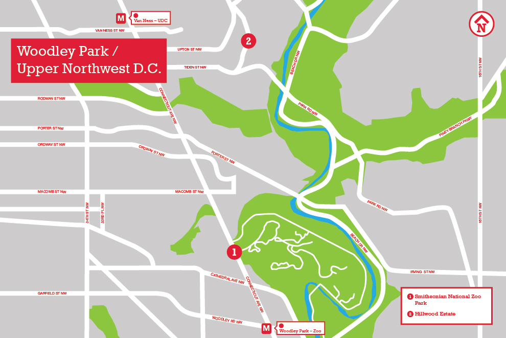Woodley Park / Upper Northwest D.C. Walk It Map